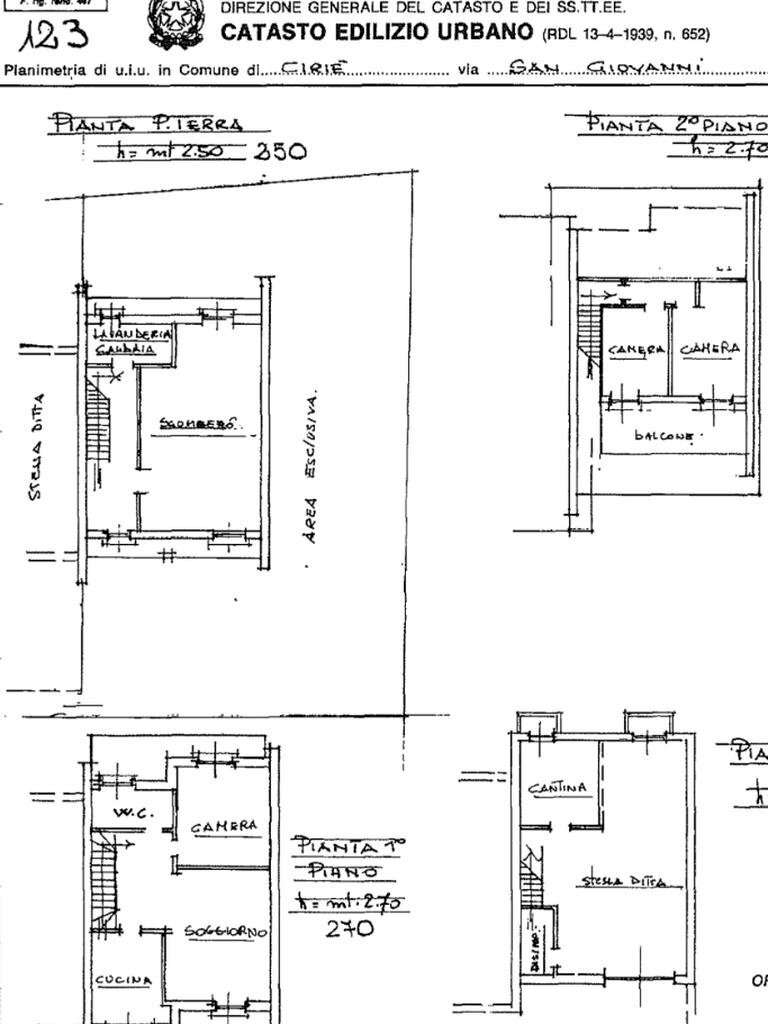 Villa a Schiera Via san giovanni, Ciriè - planimetria 1