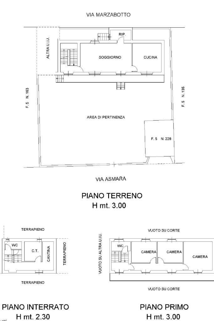 Villa Via asmara, Rivoli - floor plans 1