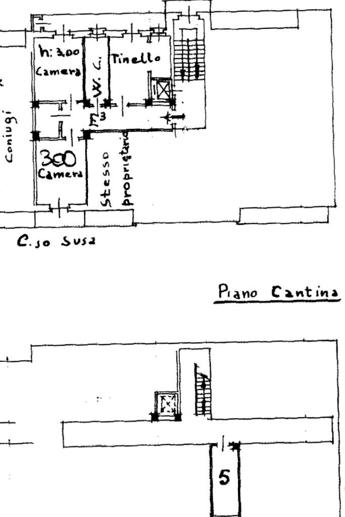 Three-room apartment Corso susa, Rivoli - floor plans 1