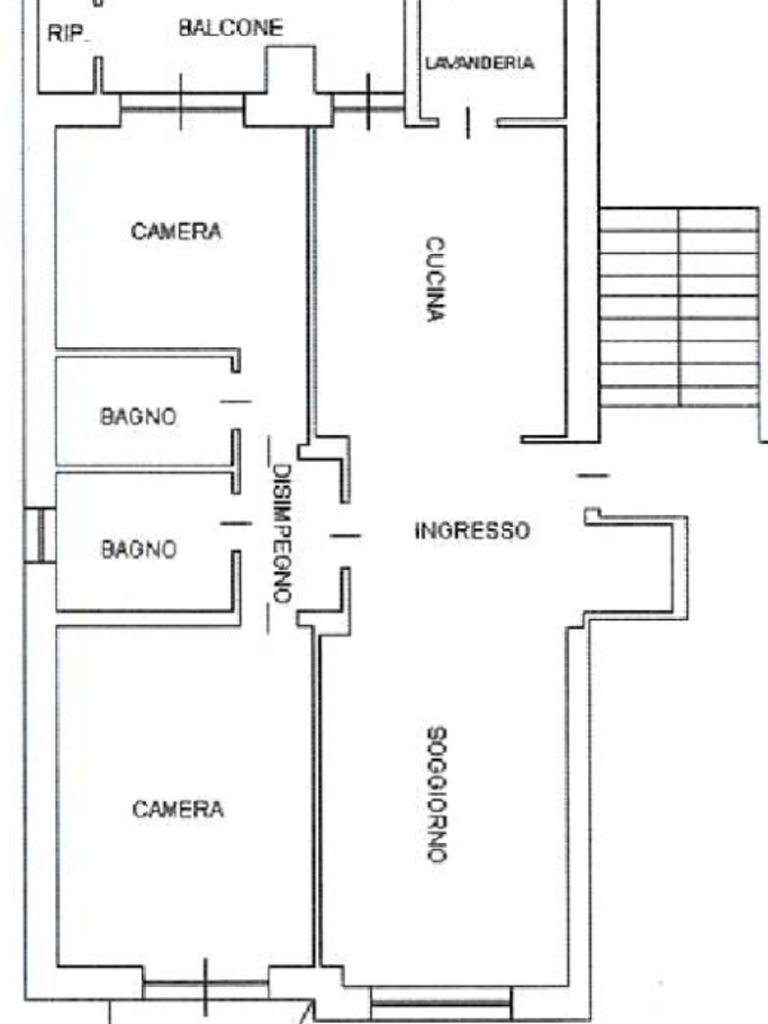 Four-room apartment Corso antony, Collegno - floor plans 1