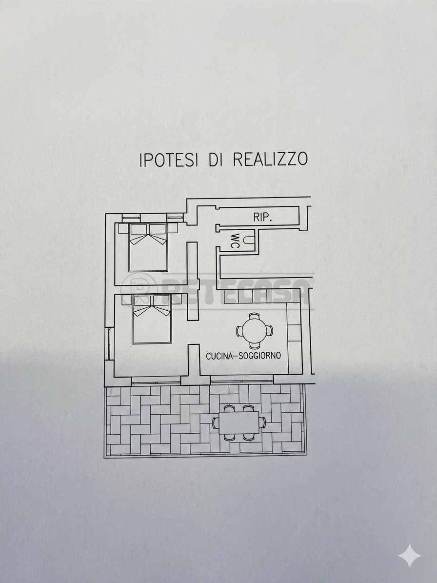 ipotesi di realizzo - Trilocale Via Riviera Berica 45, Barbarano Mossano - planimetria 1