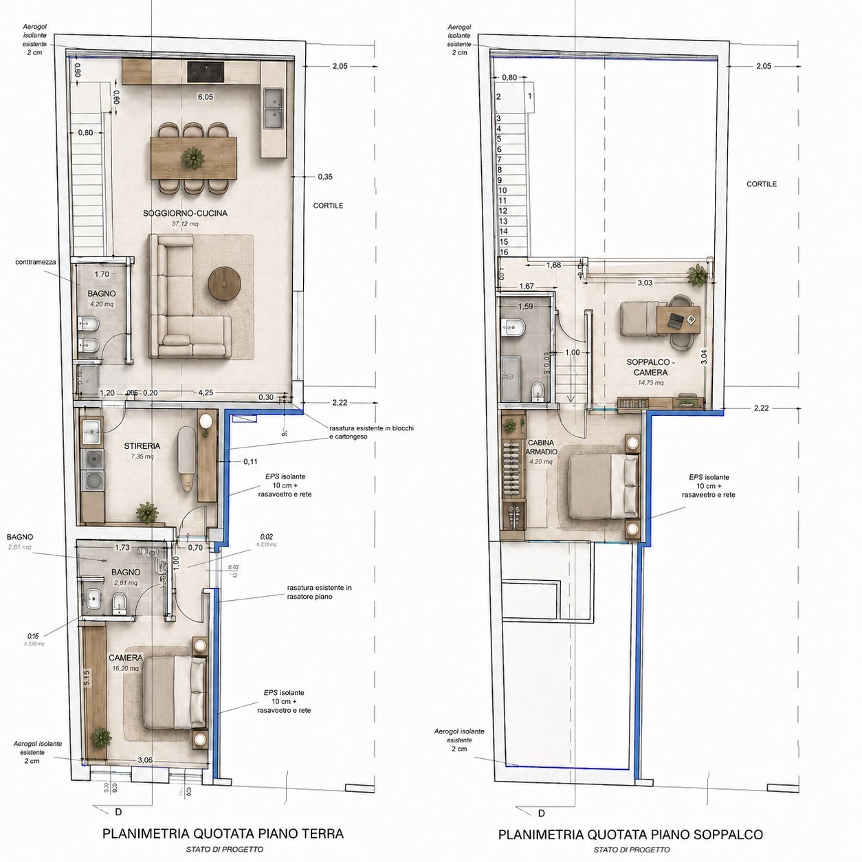 render planimetria.png - Villa Via dei Gracchi 36, Monserrato - planimetria 1