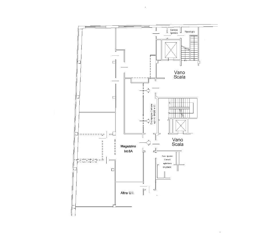 1.jpg - Warehouse Lungobisagno Dalmazia 33, Genova (neighborhood Molassana) - floor plans 1
