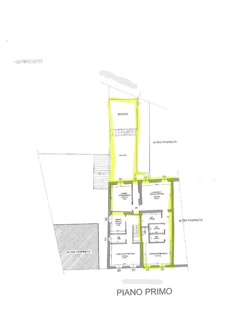 Planimetria 1 piano no via.jpg - Four-room apartment Via del Desco, Impruneta - floor plans 1
