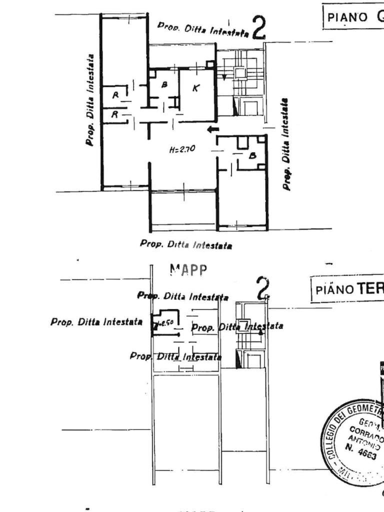 Four-room apartment via giotto, hamlet Milano 3, Basiglio - floor plans 1