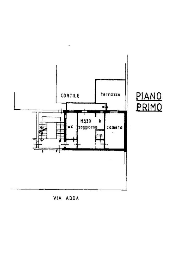 Two-room apartment Via Adda, Milano (neighborhood Isola) - floor plans 1