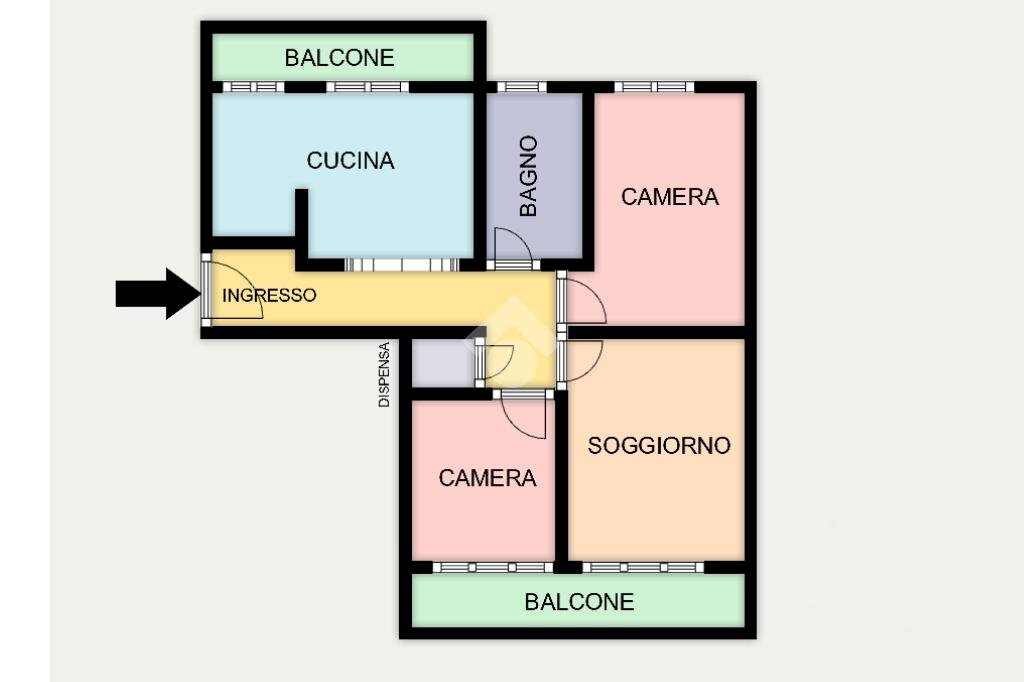 Appartamento Via Imperiale, Genova (zona San Fruttuoso) - planimetria 1