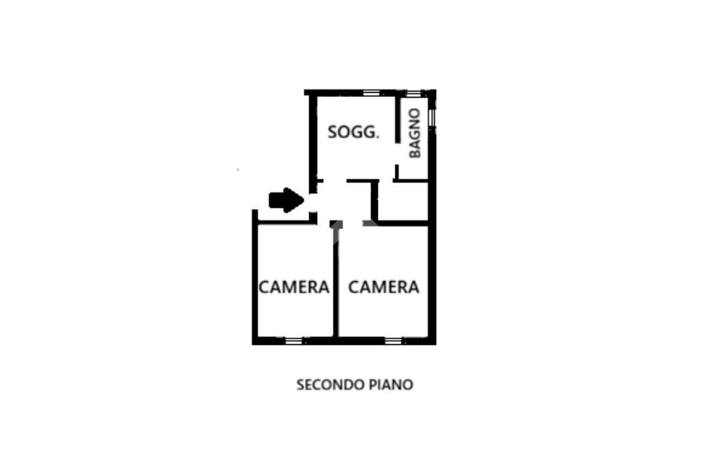 Three-room apartment Via Battindarno, Bologna (neighborhood Santa Viola) - floor plans 1