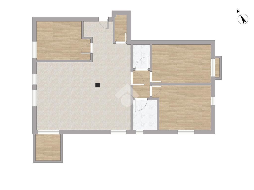 Three-room apartment Via Togliatti, Melegnano - floor plans 1
