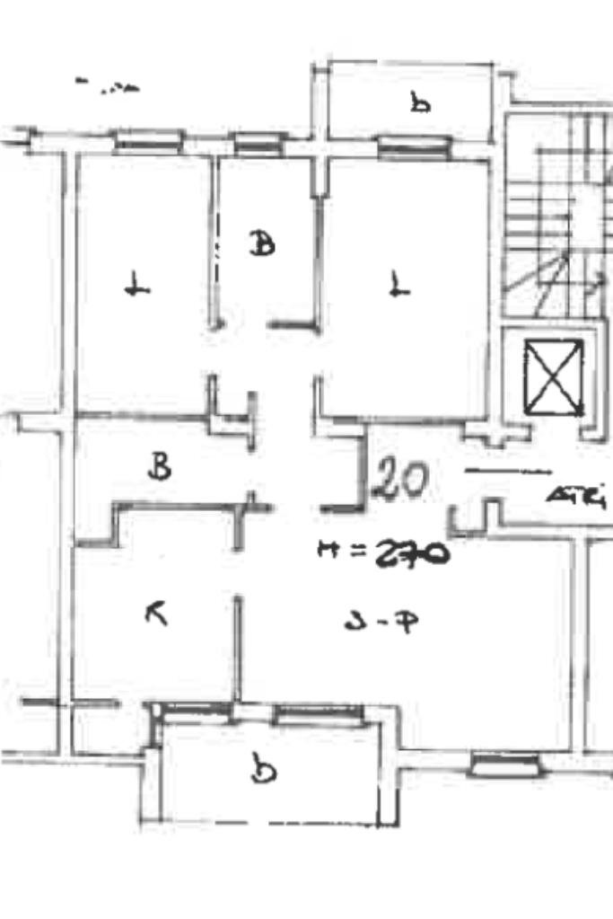 Three-room apartment via Ciniselli, Settimo Milanese - floor plans 1