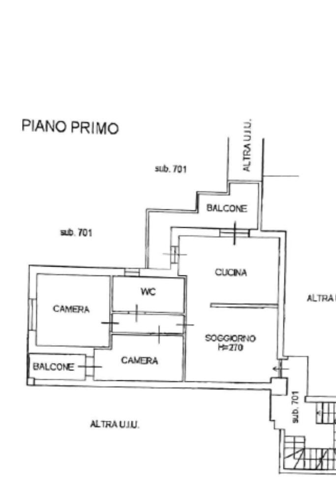 Three-room apartment Via ticino, Vittuone - floor plans 1