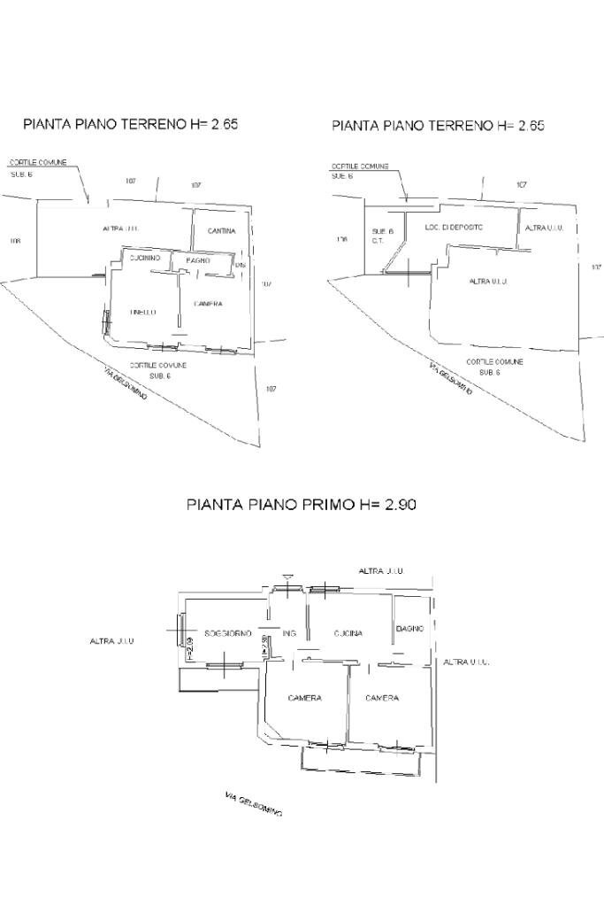 Villa Via Gelsomino, Albugnano - floor plans 1