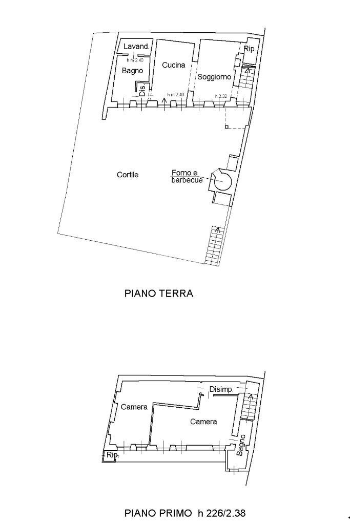 Semi-detached house Via Salvo d'Acquisto, Cocconato - floor plans 1