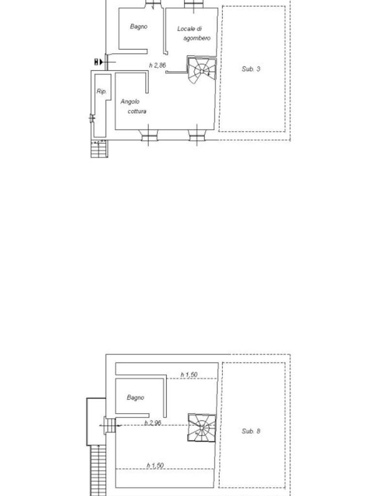 Casa semi indipendente Località Prele, Valbrevenna - planimetria 1