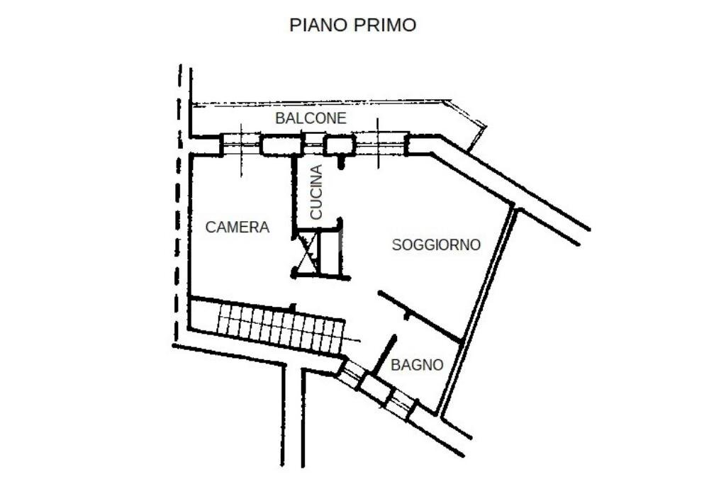 Semi-detached house Borgata Villar, Sampeyre - floor plans 1