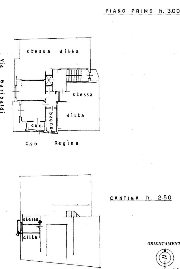 Two-room apartment Via Giuseppe Garibaldi, Volpiano - floor plans 1