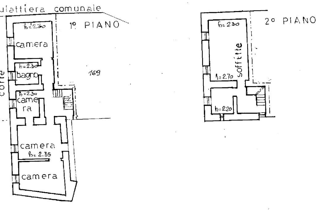 Semi-detached house Frazione Piaro, Campiglia Cervo - floor plans 1