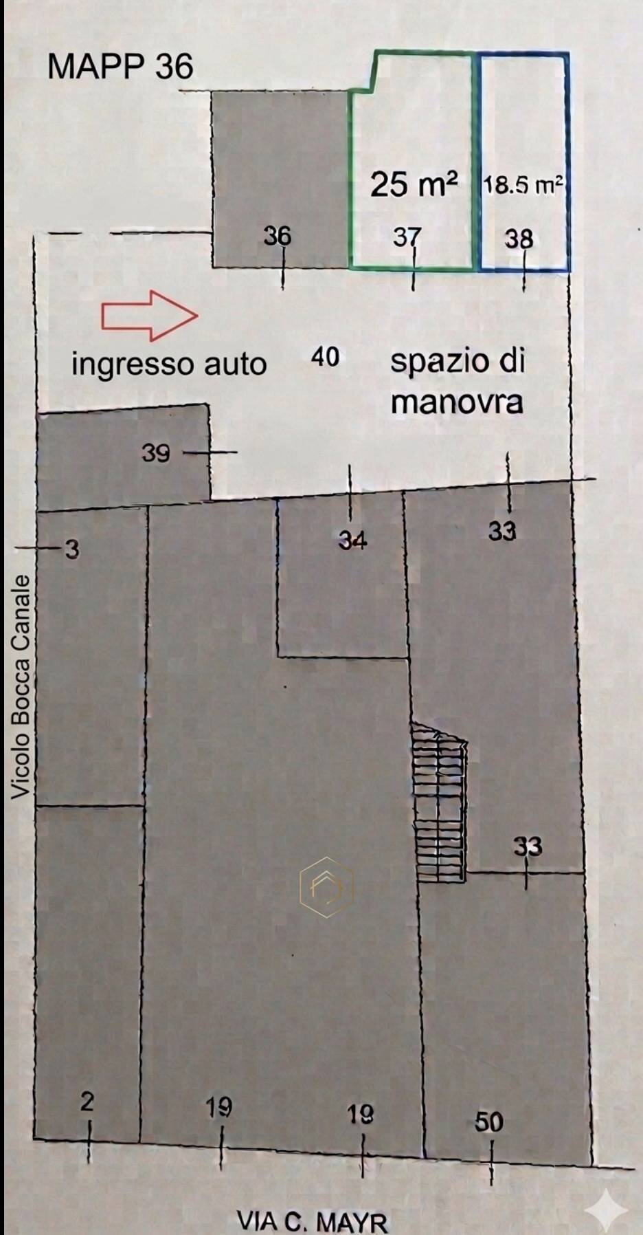 Foto 8 - Box Vicolo Boccacanale, Ferrara - planimetria 1