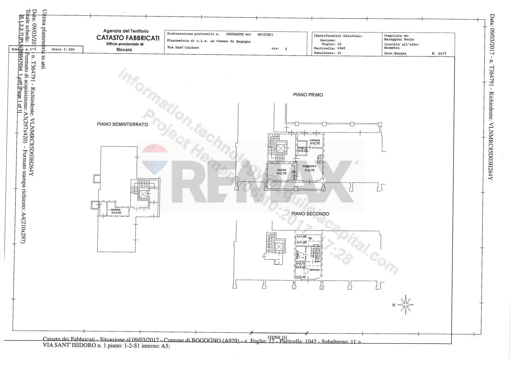 Pianta 2D - Semi-detached Villa Via Sant'Isidoro
 
1, Bogogno - floor plans 1