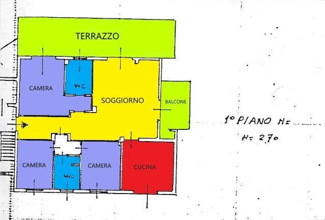 Foto 30 - Appartamento Via Borgo Palazzo
 
97, Bergamo - planimetria 1