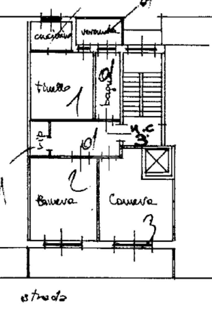 Three-room apartment Via Mirafiori, Beinasco - floor plans 1