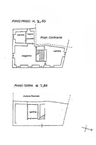 Independent house via PITTOR GIANI, San Sebastiano Curone - floor plans 1