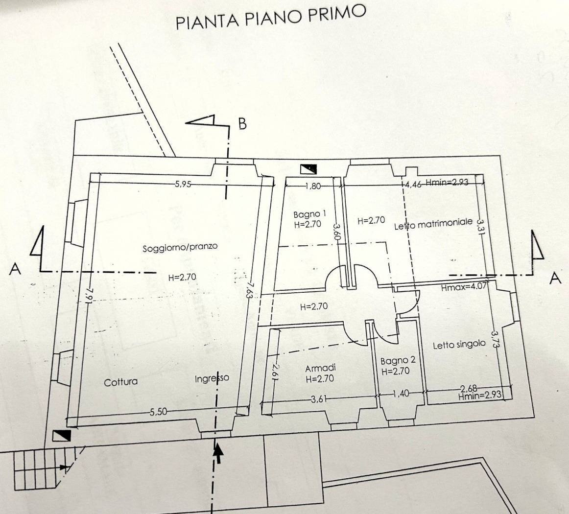 Villa via Banchi, Avegno - floor plans 1