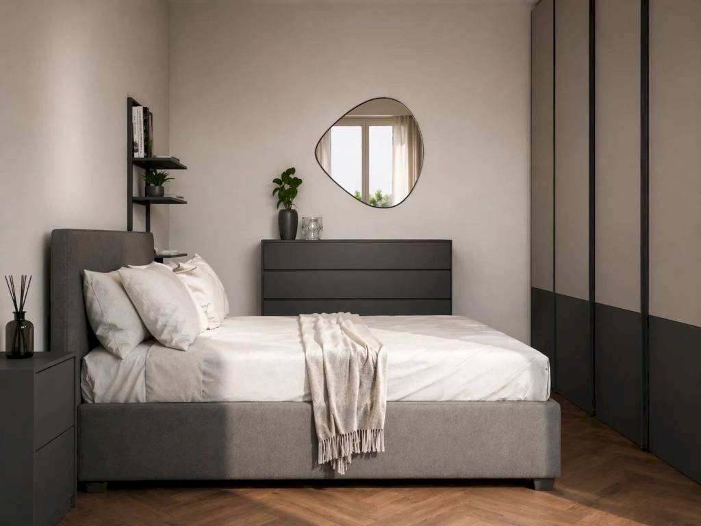 Camera da letto - Bilocale via Villa Giusti, 1, Torino (zona Pozzo Strada) - foto 2
