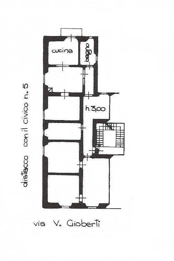Appartamento via Vincenzo Gioberti, 5, Genova (zona Sampierdarena) - planimetria 1