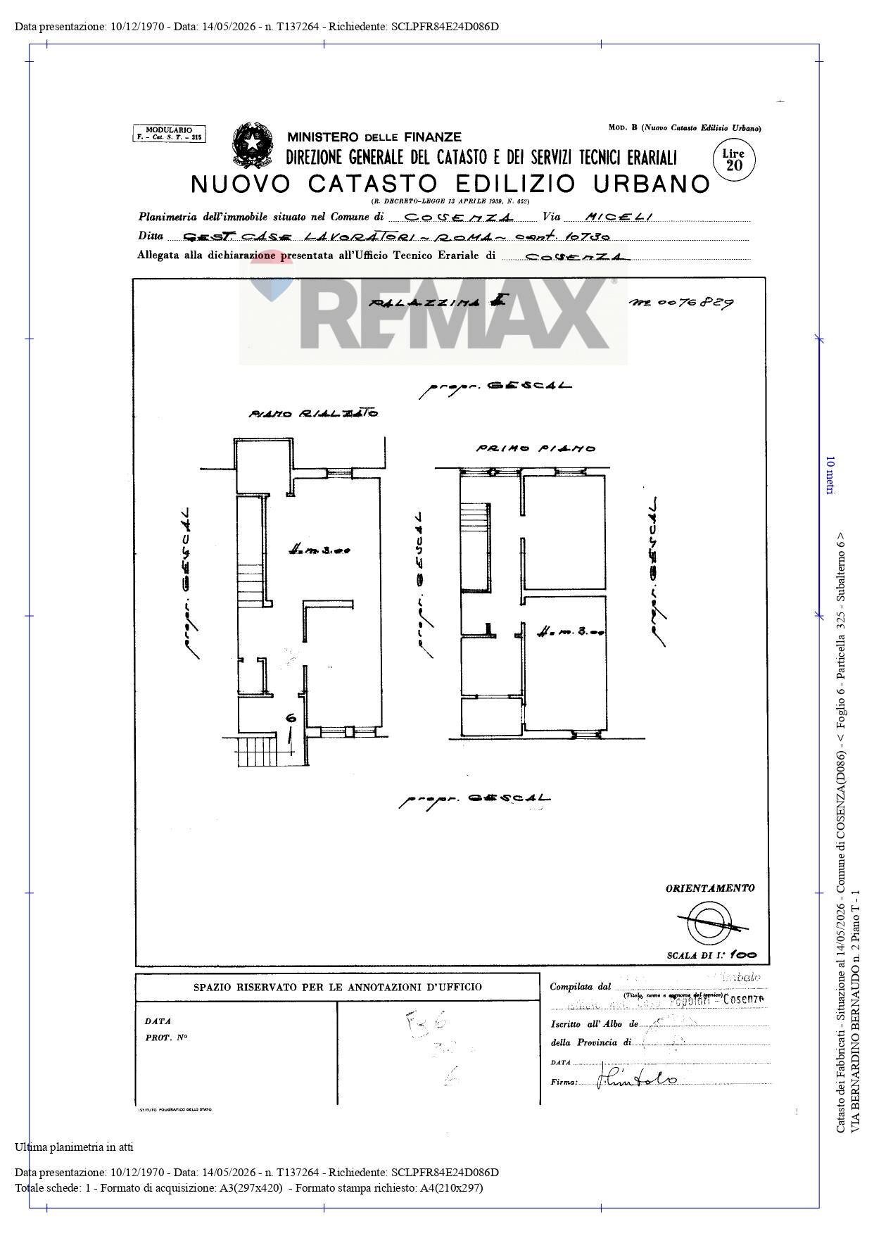 Pianta 2D - Three-room apartment Via Bernardino Bernaudo
 
2, Cosenza - floor plans 1
