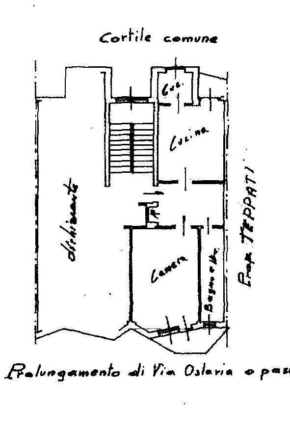 Bilocale via Oslavia, 66, Torino (zona Vanchiglietta) - planimetria 1