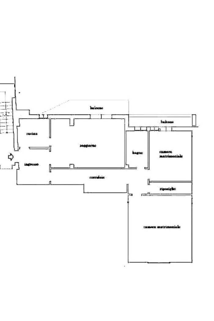 Four-room apartment via Francesco Baracca, Bologna (neighborhood Saffi) - floor plans 1