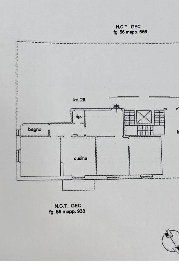 Three-room apartment via Chiaravagna, 18, Genova (neighborhood Sestri Ponente) - floor plans 1