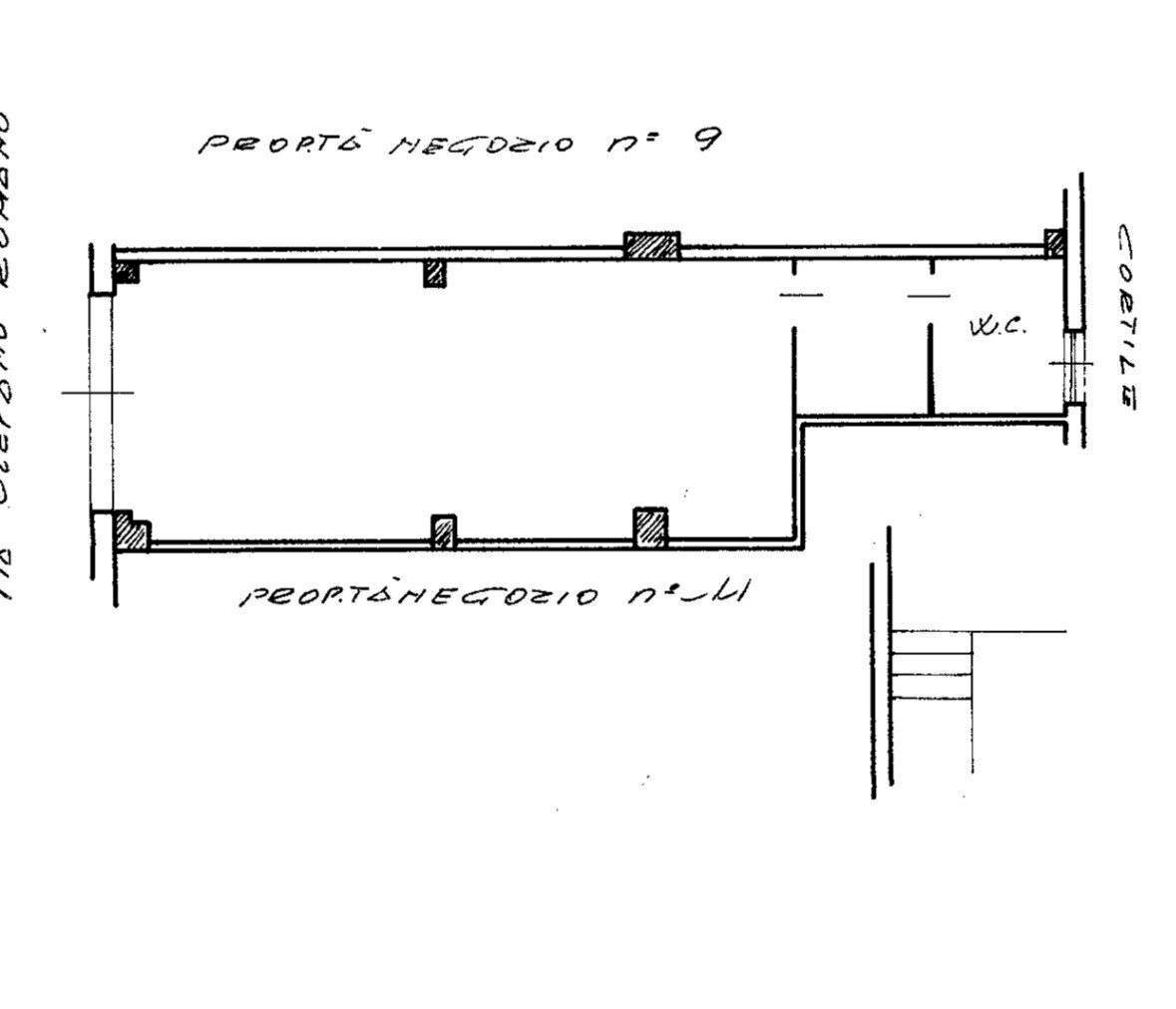 Negozio via Olevano Romano, 228, Roma - planimetria 1