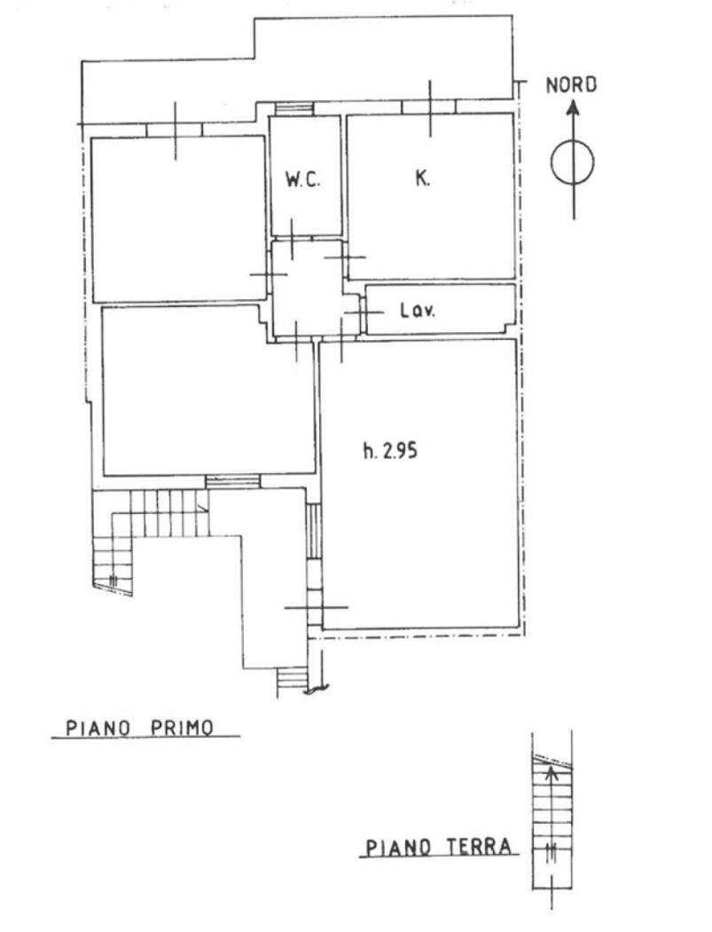 Trilocale via M. Amari, 12, Trecastagni - planimetria 1