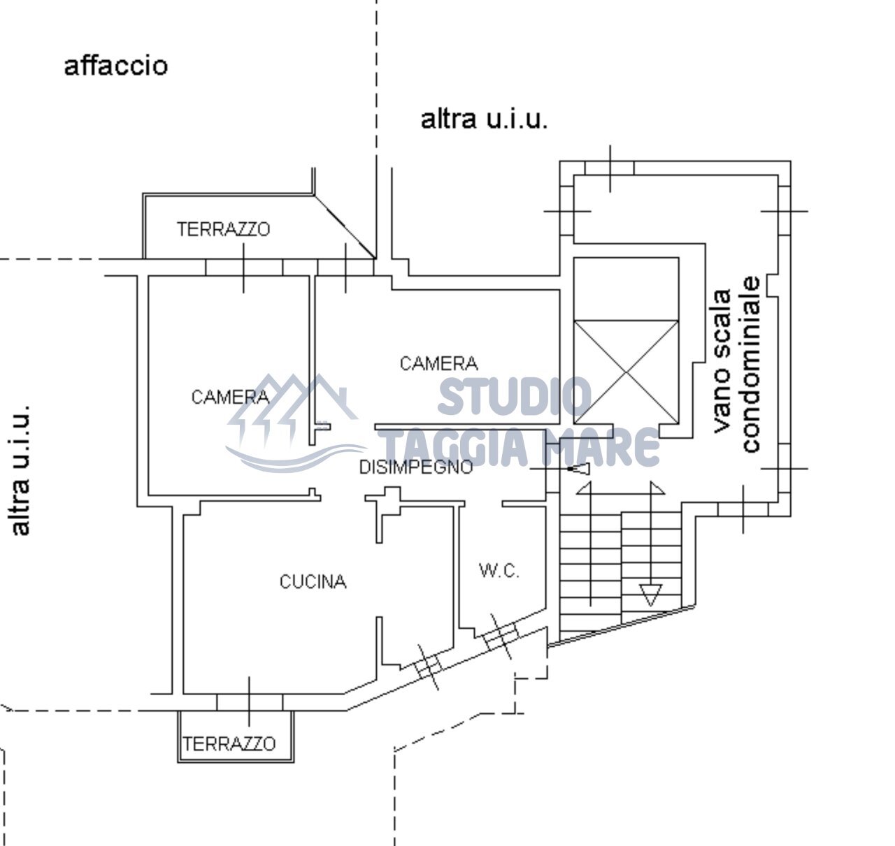plani - Three-room apartment Via Nazario Sauro, Taggia - floor plans 1