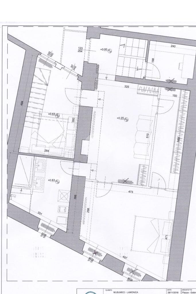 Semi-detached house Via Monte Grappa, Rivoli - floor plans 1