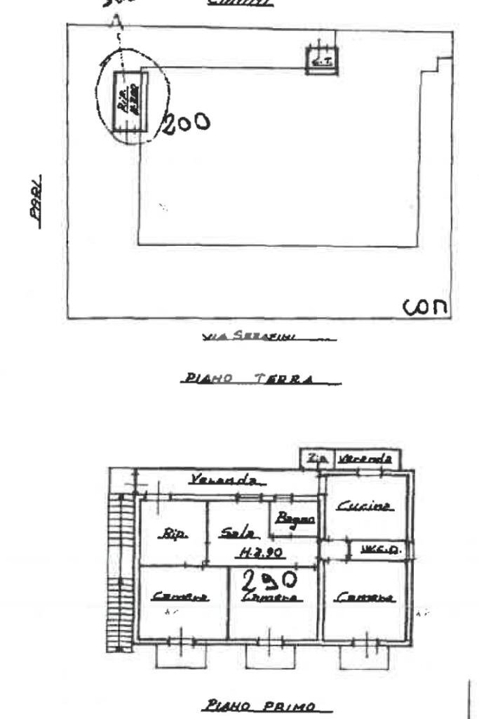 Quadrilocale Viale Giulio Serafini, Rimini - planimetria 1
