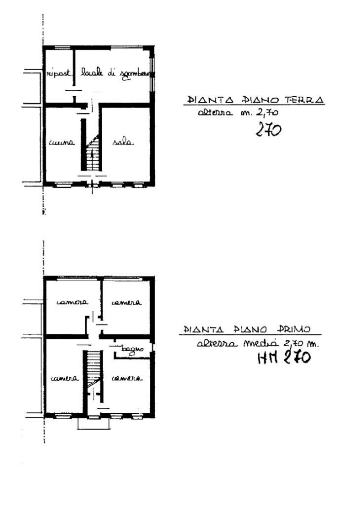 Casa semi indipendente Località Bellaria, Frinco - planimetria 1