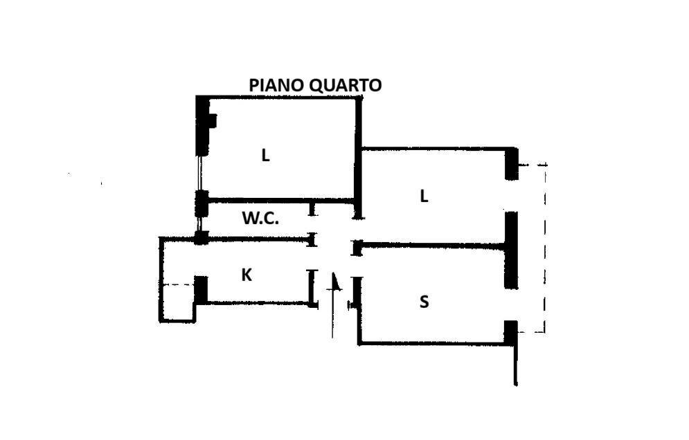Trilocale Viale Della Libertà, Martina Franca - planimetria 1