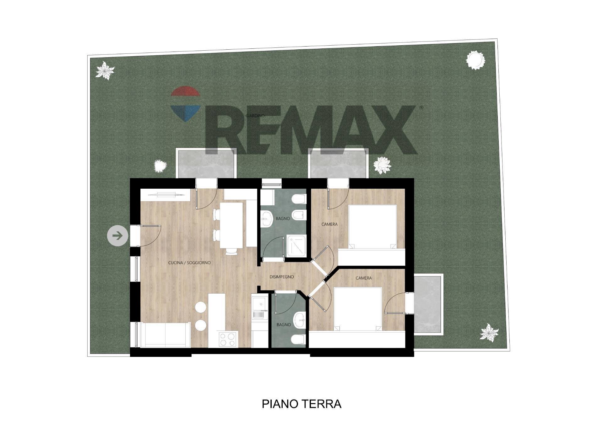 Pianta 2D - Appartamento VIA VALLE MAGNABOSCHI
 
121, Roana - planimetria 1