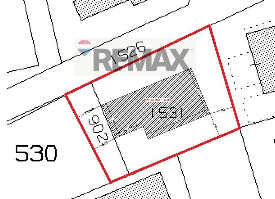 Pianta 2D - Building land VIA GALILEO GALILEI, Asiago - floor plans 1