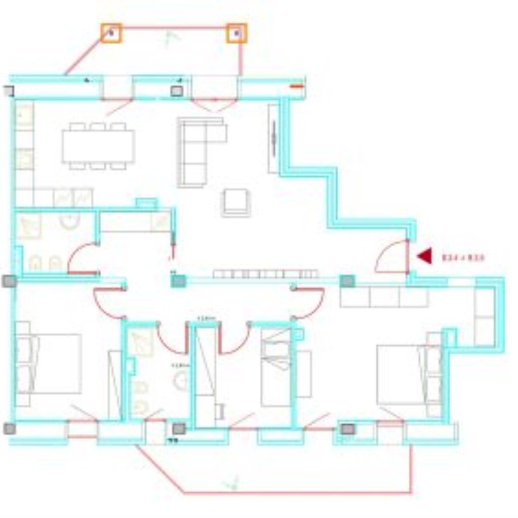 Apartment Via Giuseppe Mazzini, 90, Bologna (neighborhood Mazzini) - floor plans 1