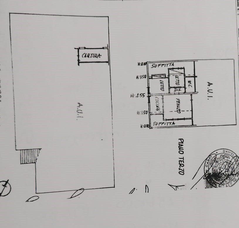 Three-room apartment via xxiv maggio, Serramazzoni - floor plans 1