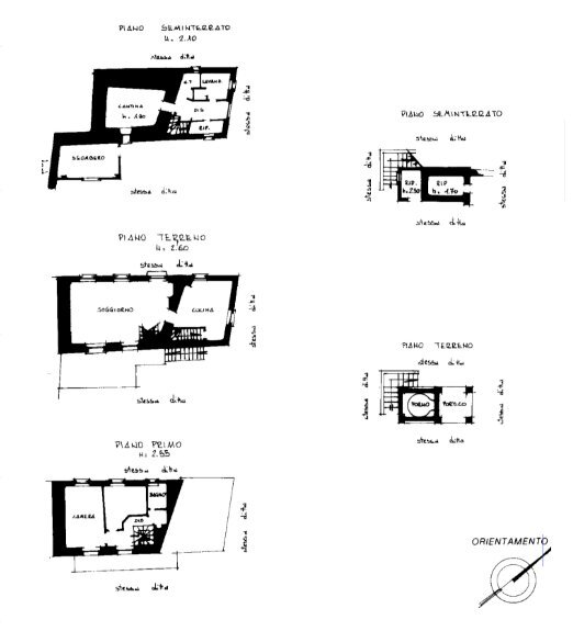 Casa semi indipendente Via Bricco Margaria, 17, Barge - planimetria 1