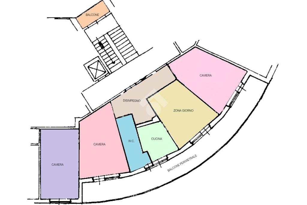 Apartment Via Giovanni Servais, Torino (neighborhood Parella) - floor plans 1