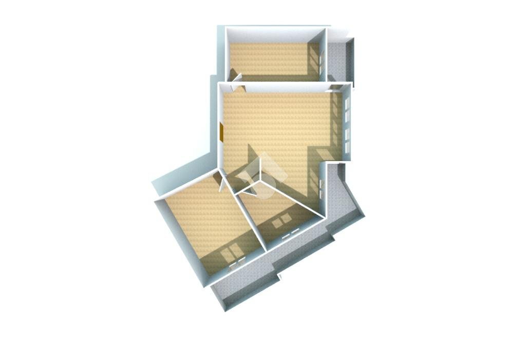 Three-room apartment Via Gozzano, Asti - floor plans 1