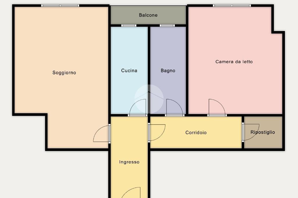 Three-room apartment Via Liberazione, Peschiera Borromeo - floor plans 1