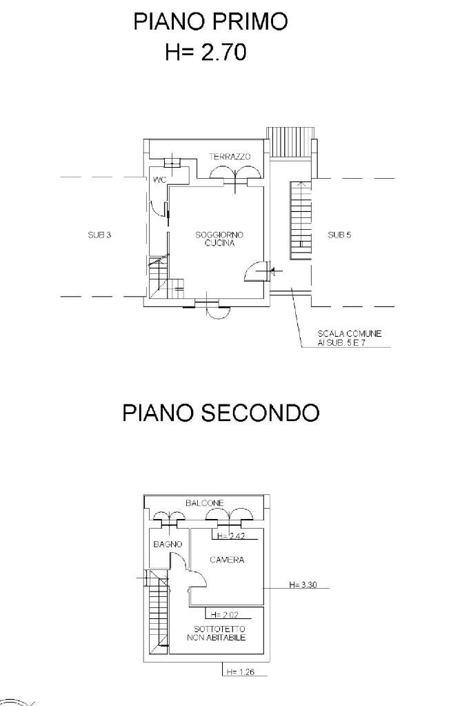 Bilocale Via Della Pigna, Occhieppo Inferiore - planimetria 1