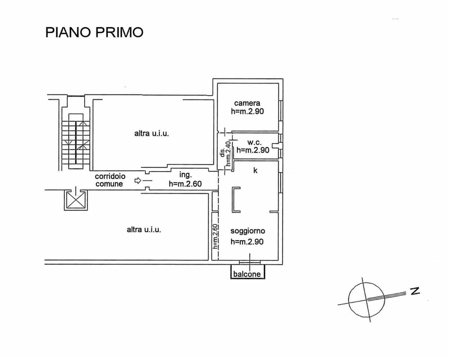 Foto 19 - Two-room apartment Via Monte Lungo
 
1, Milano - floor plans 1